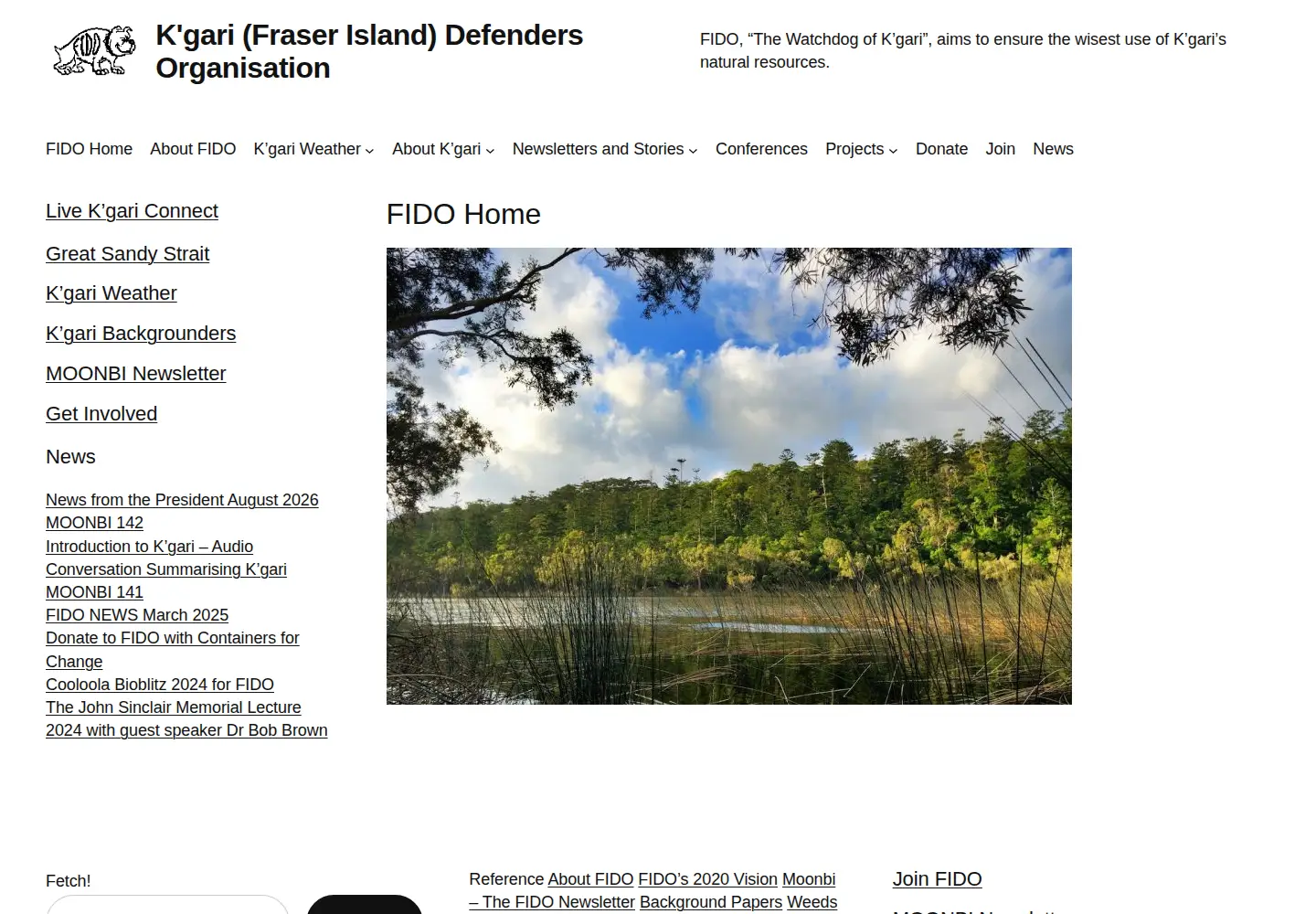Screenshot of fido.org.au