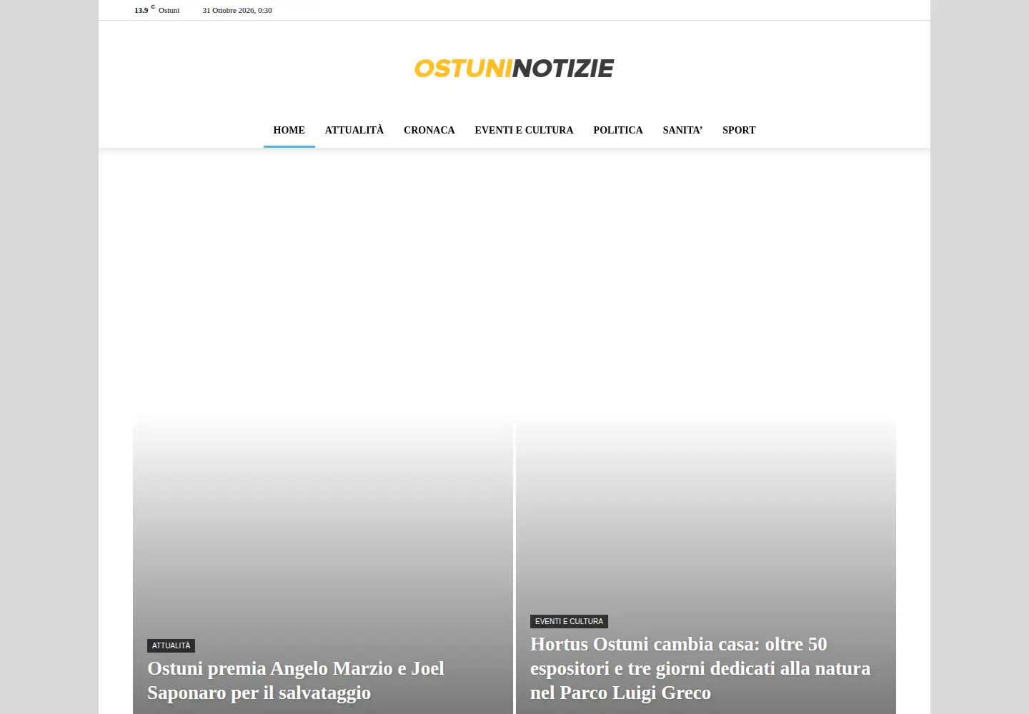 Screenshot of ostuninotizie.it