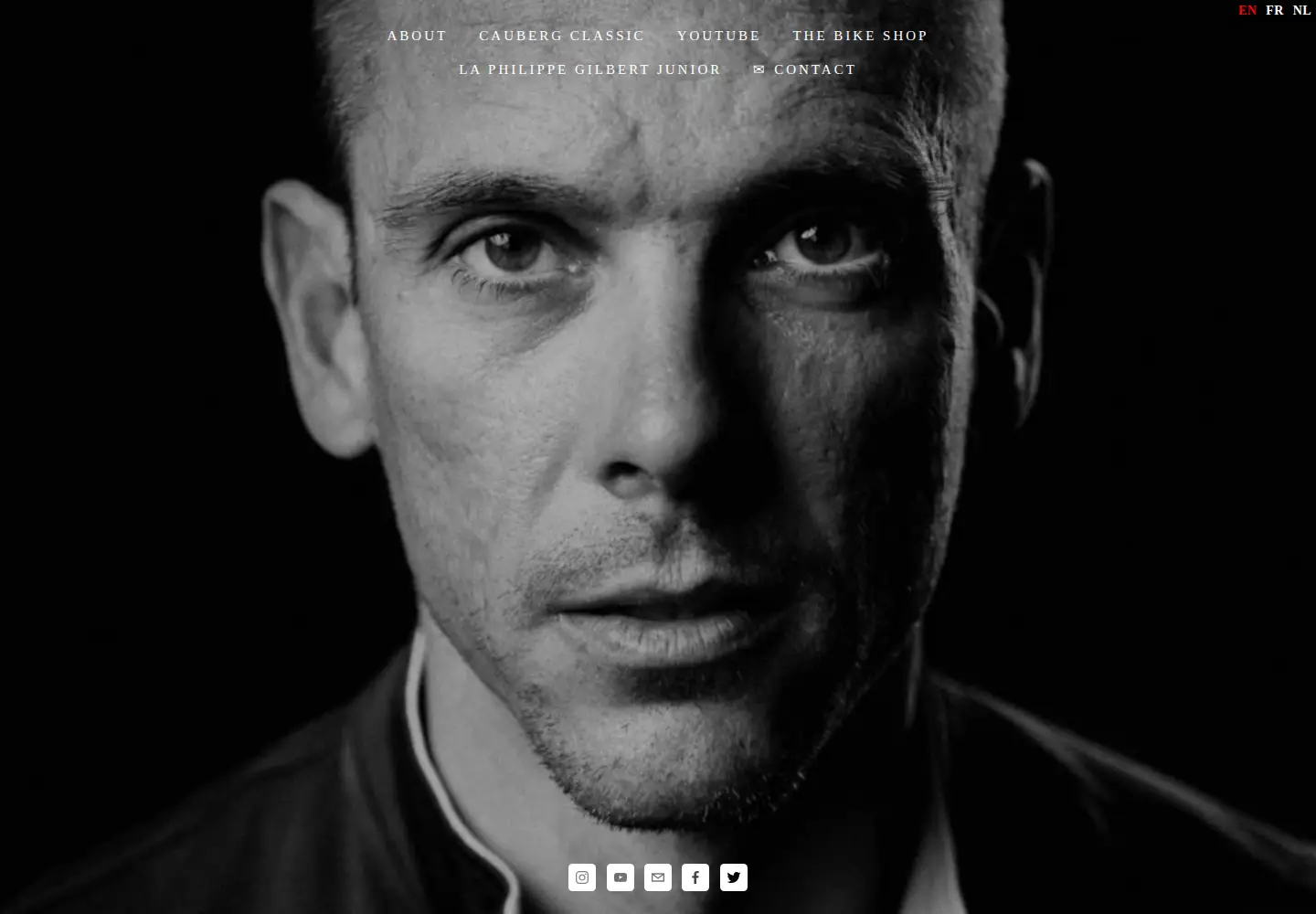 Screenshot of philippegilbert.com