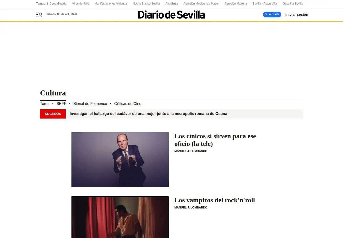 Screenshot of saberuniversidad.es