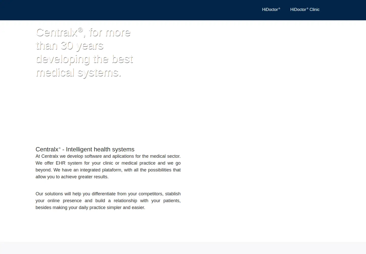 Screenshot of centralx.com