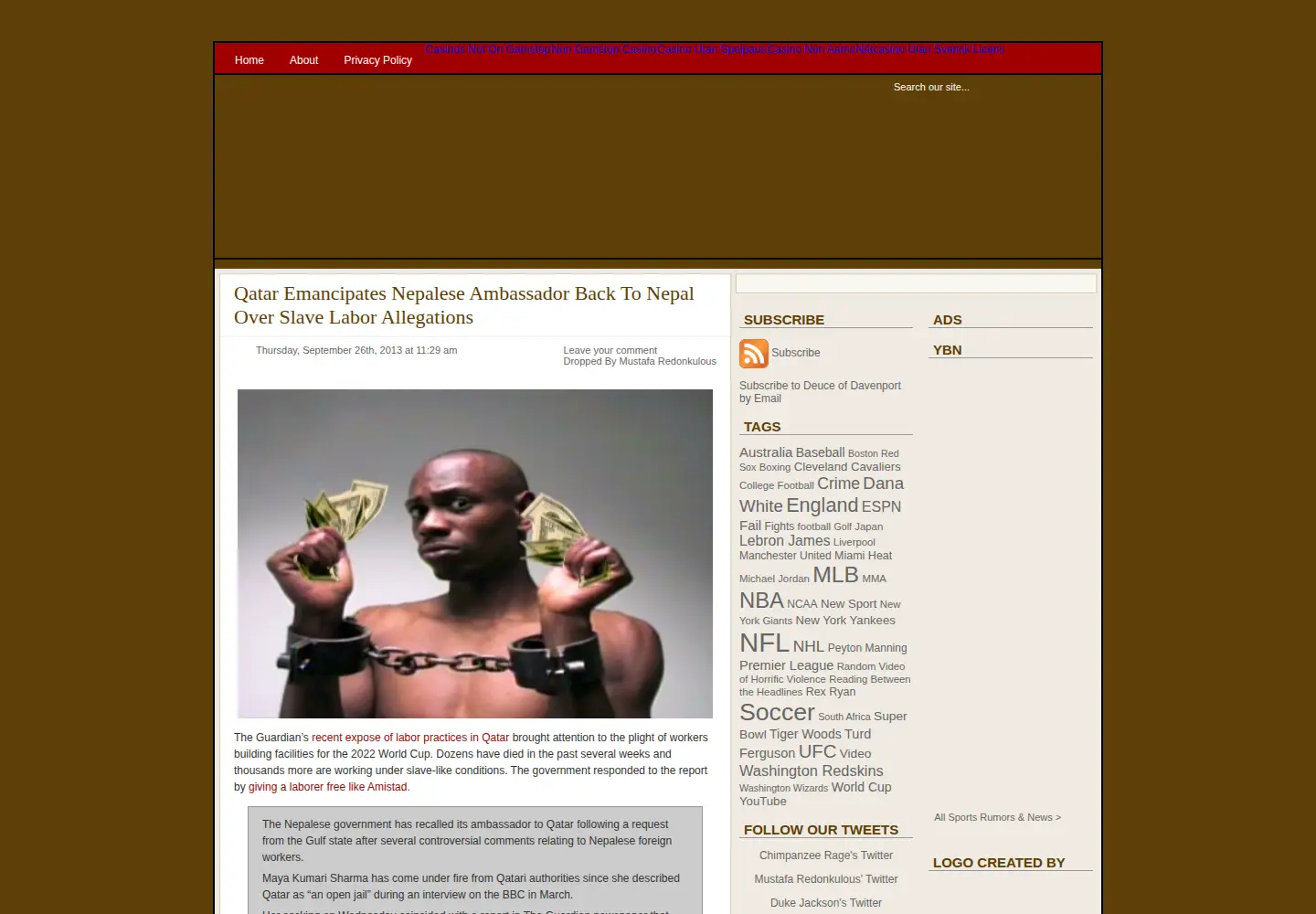 Screenshot of deuceofdavenport.com
