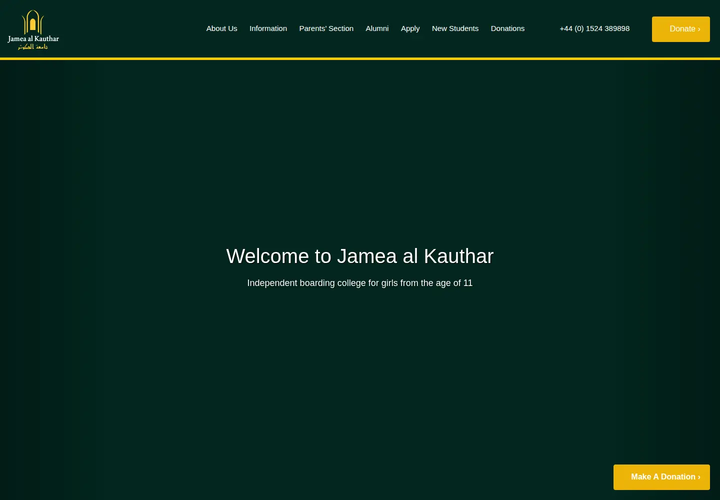Captured homepage of jamea.co.uk in the current scan