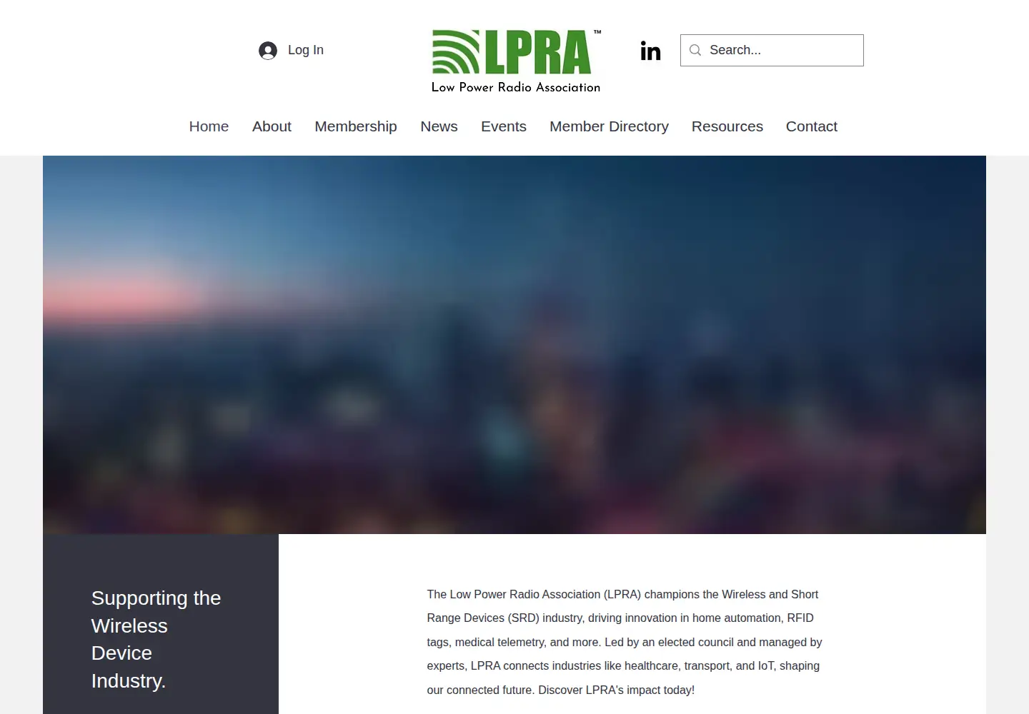 Screenshot of lpra.org