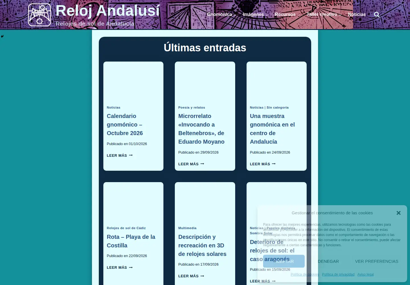 Screenshot of relojandalusi.org