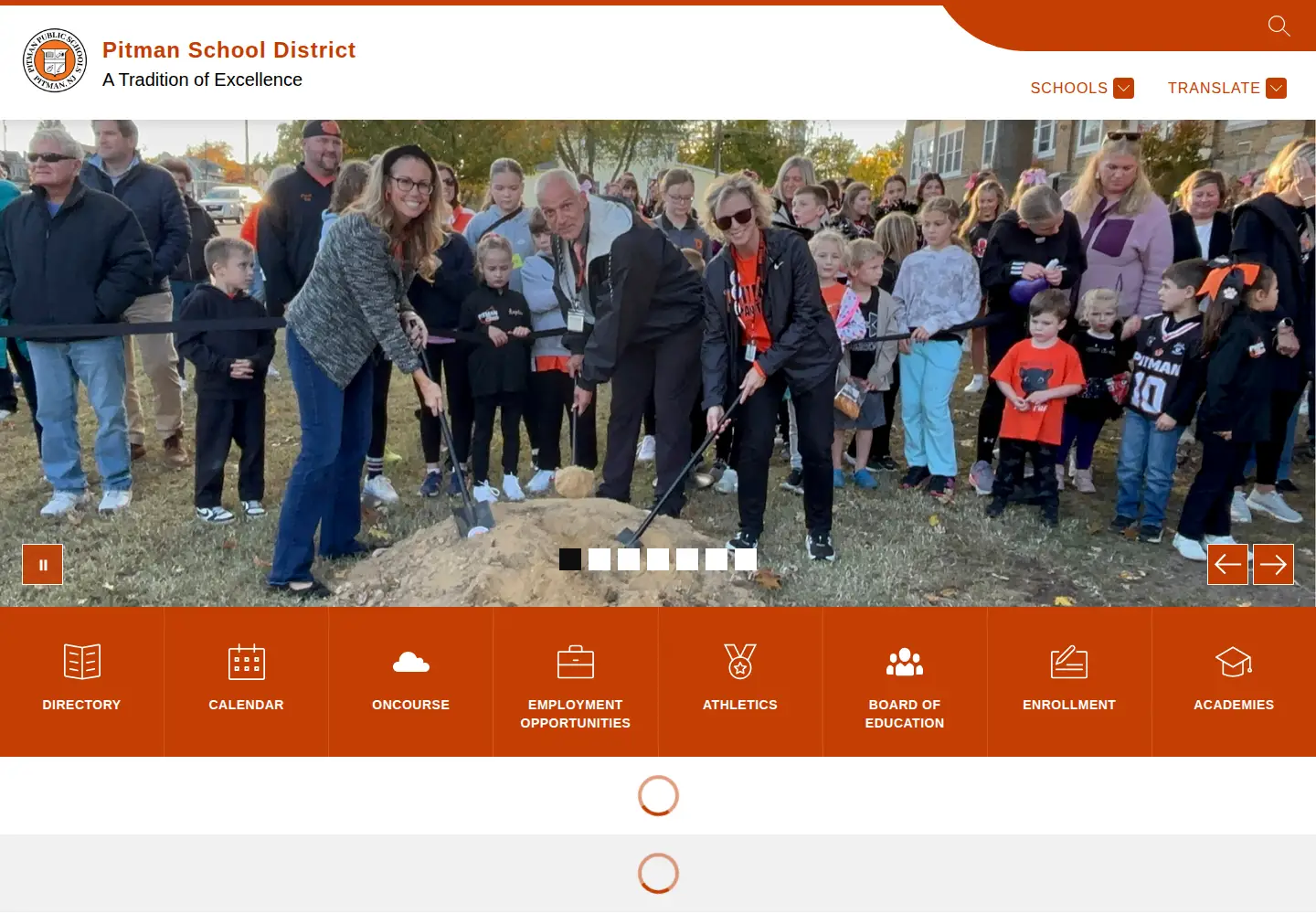 Screenshot of pitman.k12.nj.us