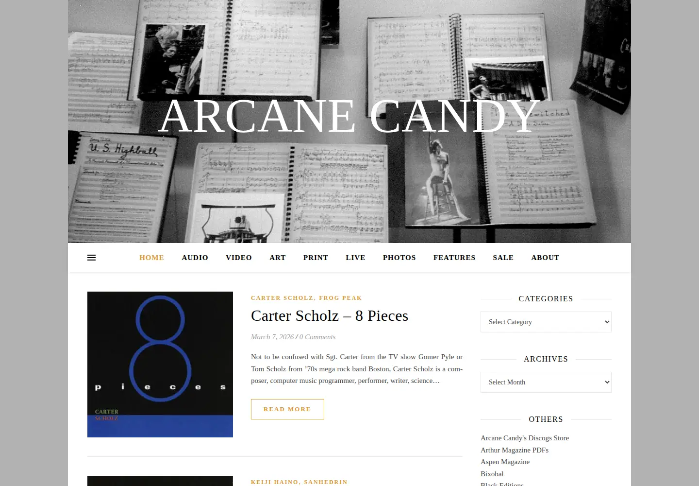 Screenshot of arcanecandy.com