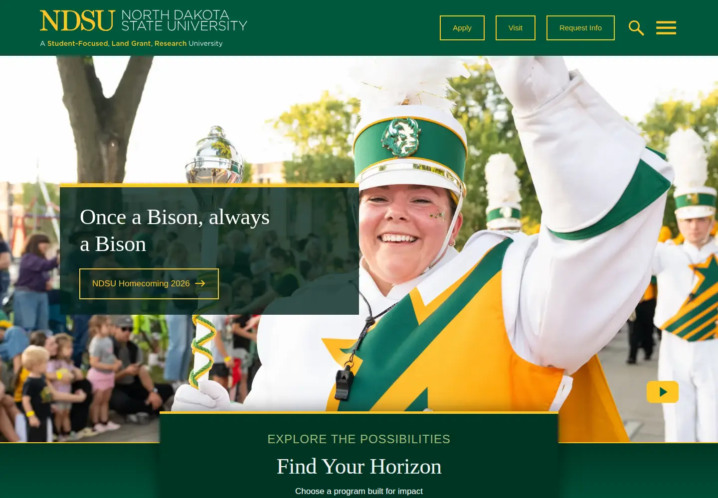 Screenshot of ndsu.edu