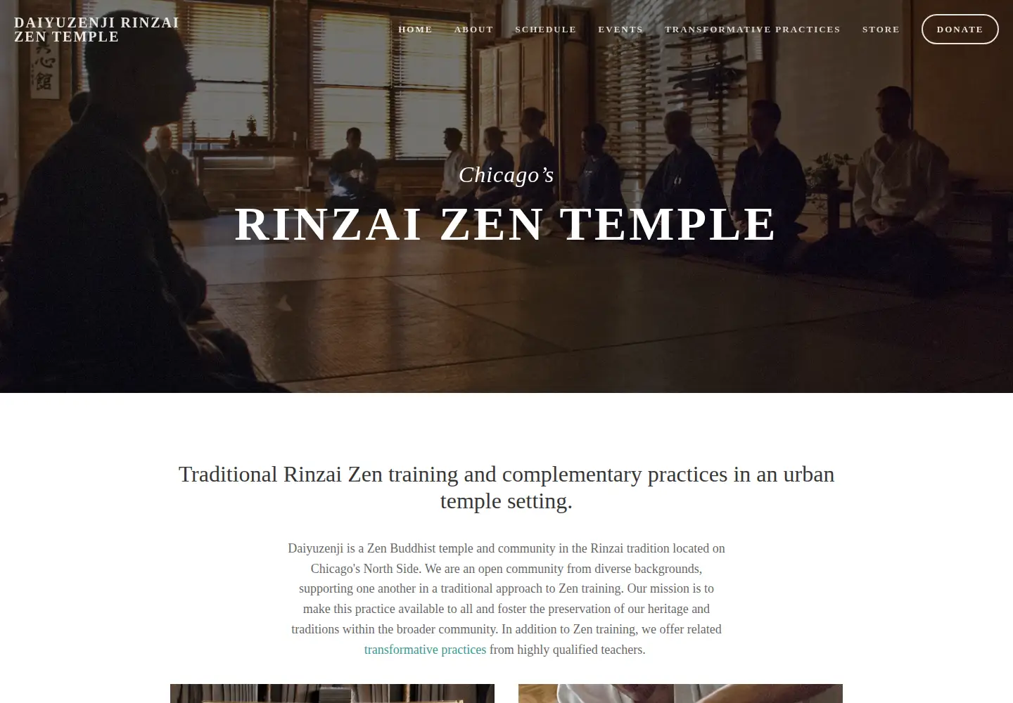 Screenshot of daiyuzenji.org