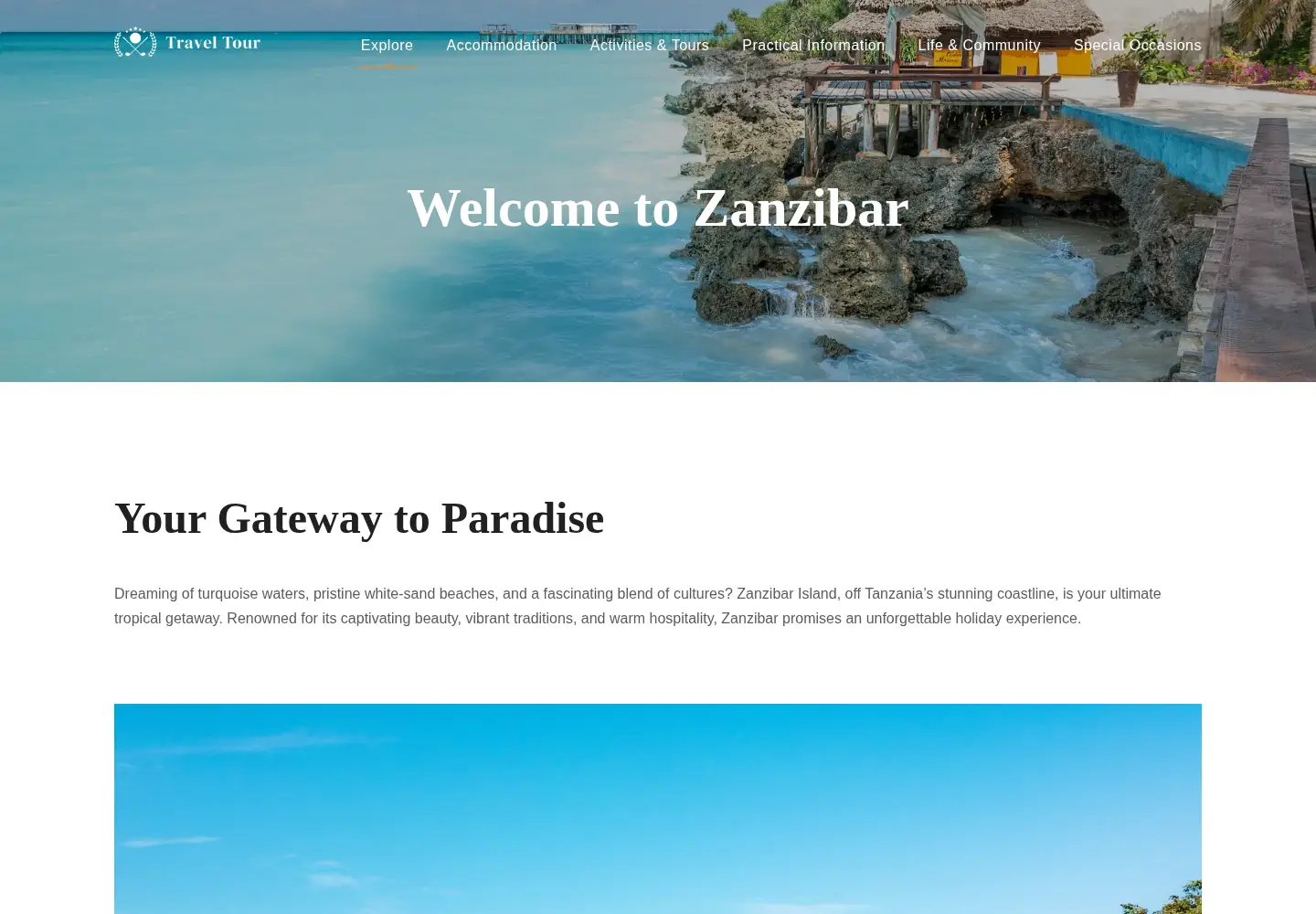 Screenshot of zanzibar.org