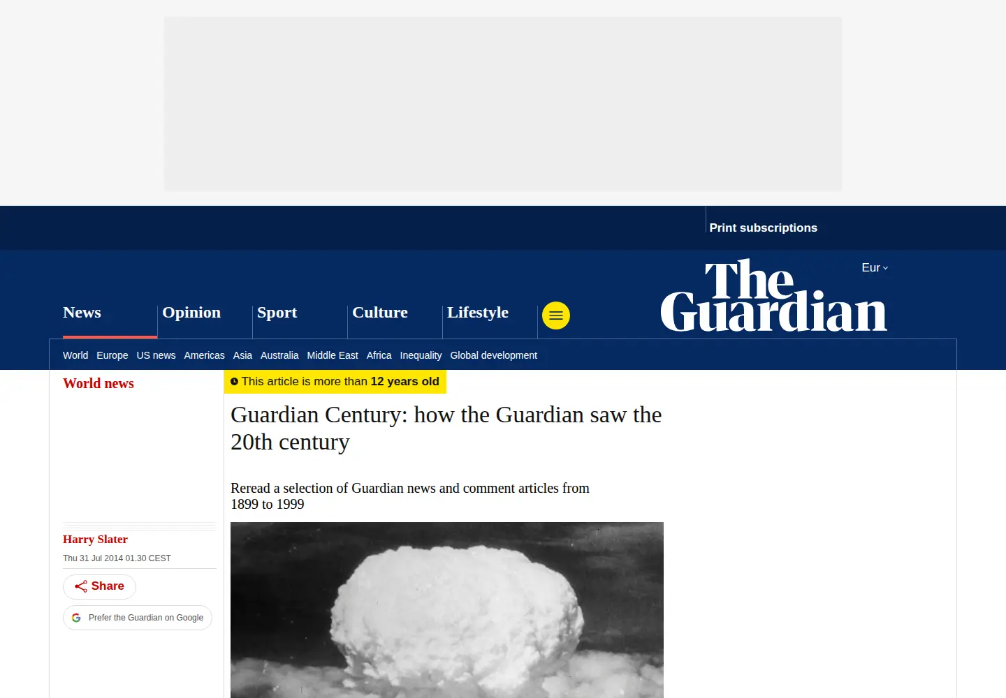 Screenshot of guardiancentury.co.uk
