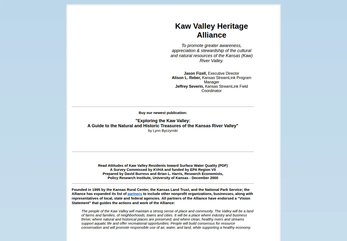 Screenshot of kvha.org