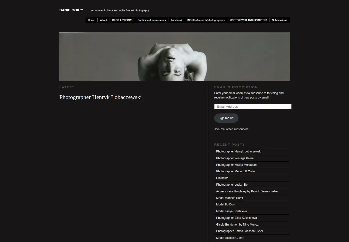 Captured homepage of womeninblackandwhite.com in the current scan