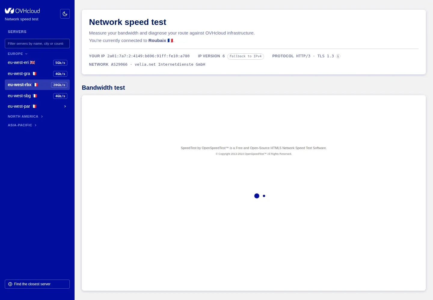 Screenshot of ovh.net