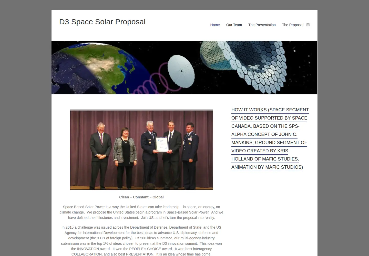 Screenshot of d3ssp.org