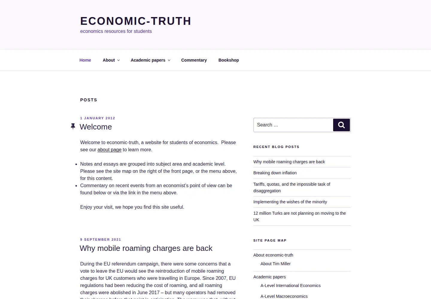 Screenshot of economic-truth.co.uk