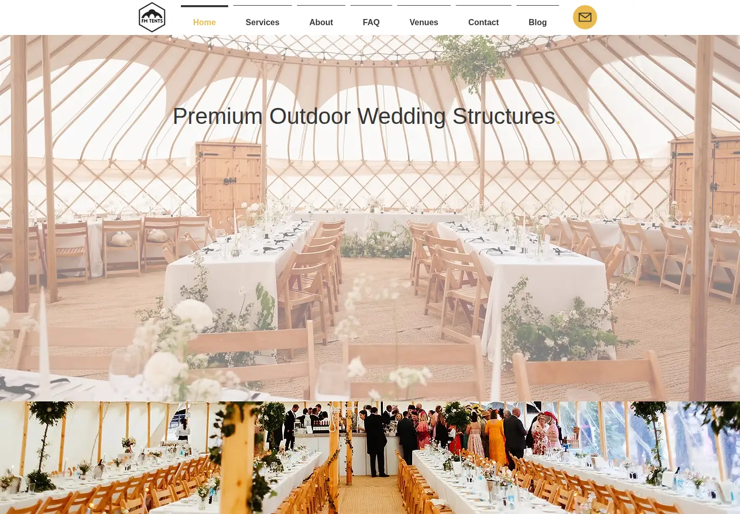 Captured homepage of funkymonkeytents.co.uk in the current scan
