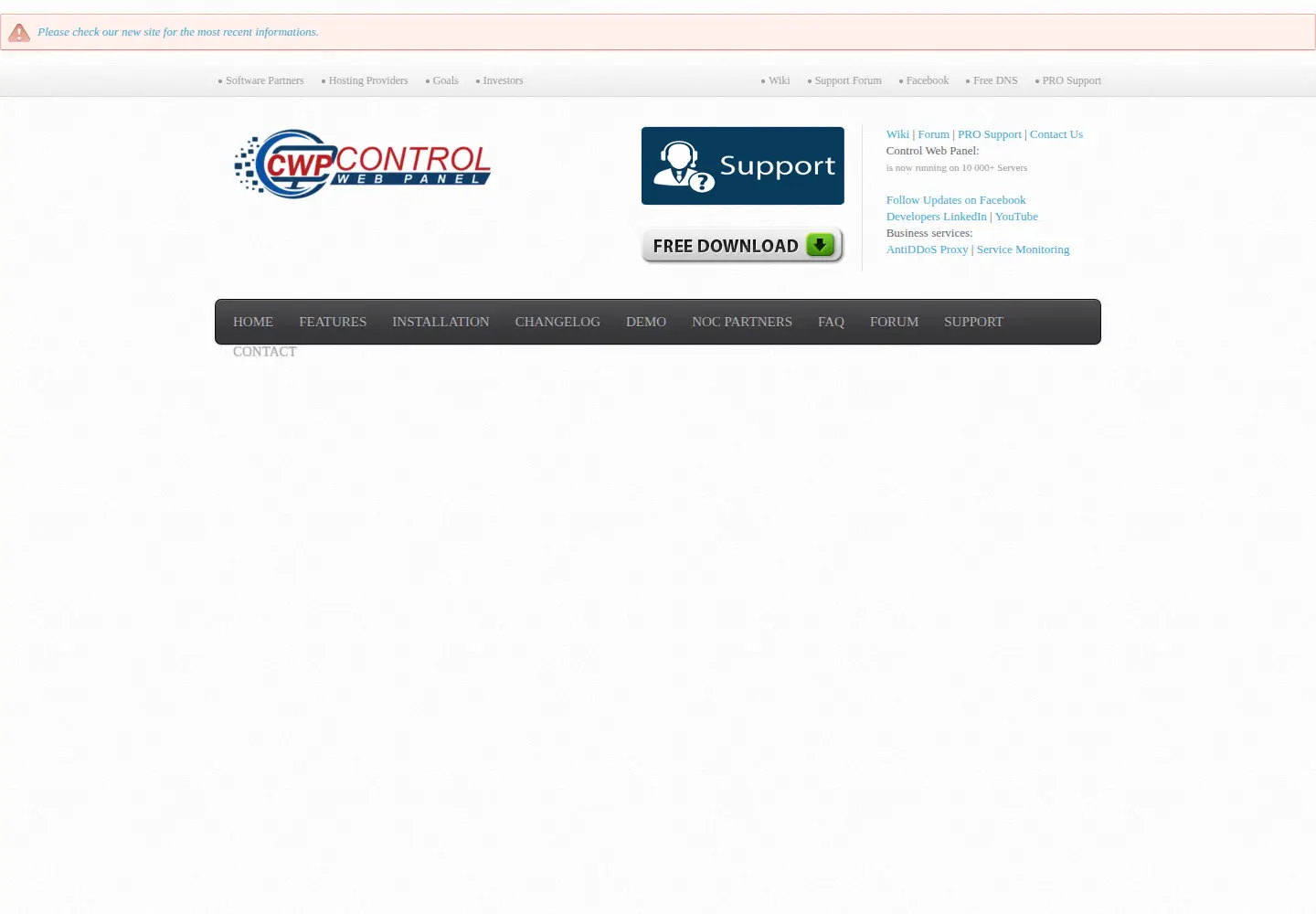 Screenshot of centos-webpanel.com