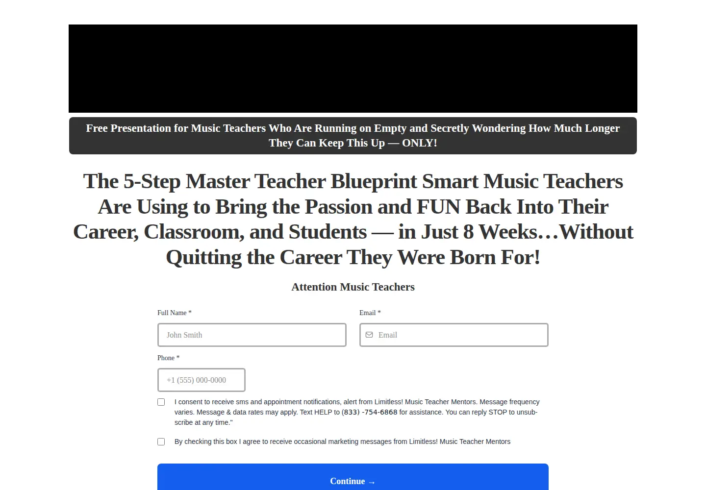 Screenshot of musicedforall.com