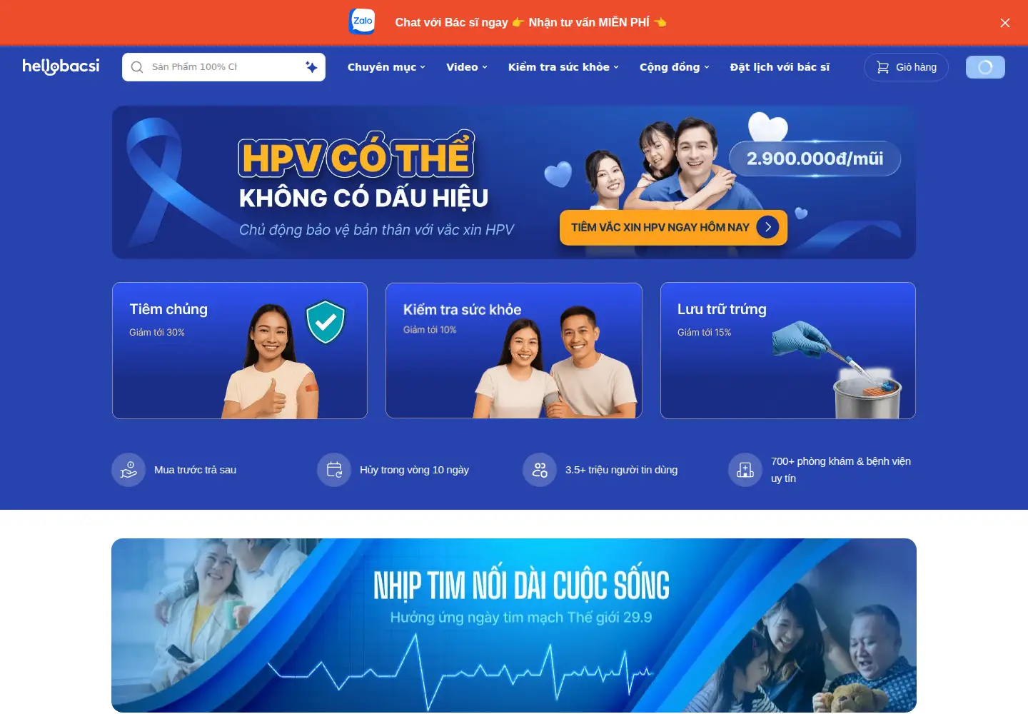 Screenshot of hellobacsi.com