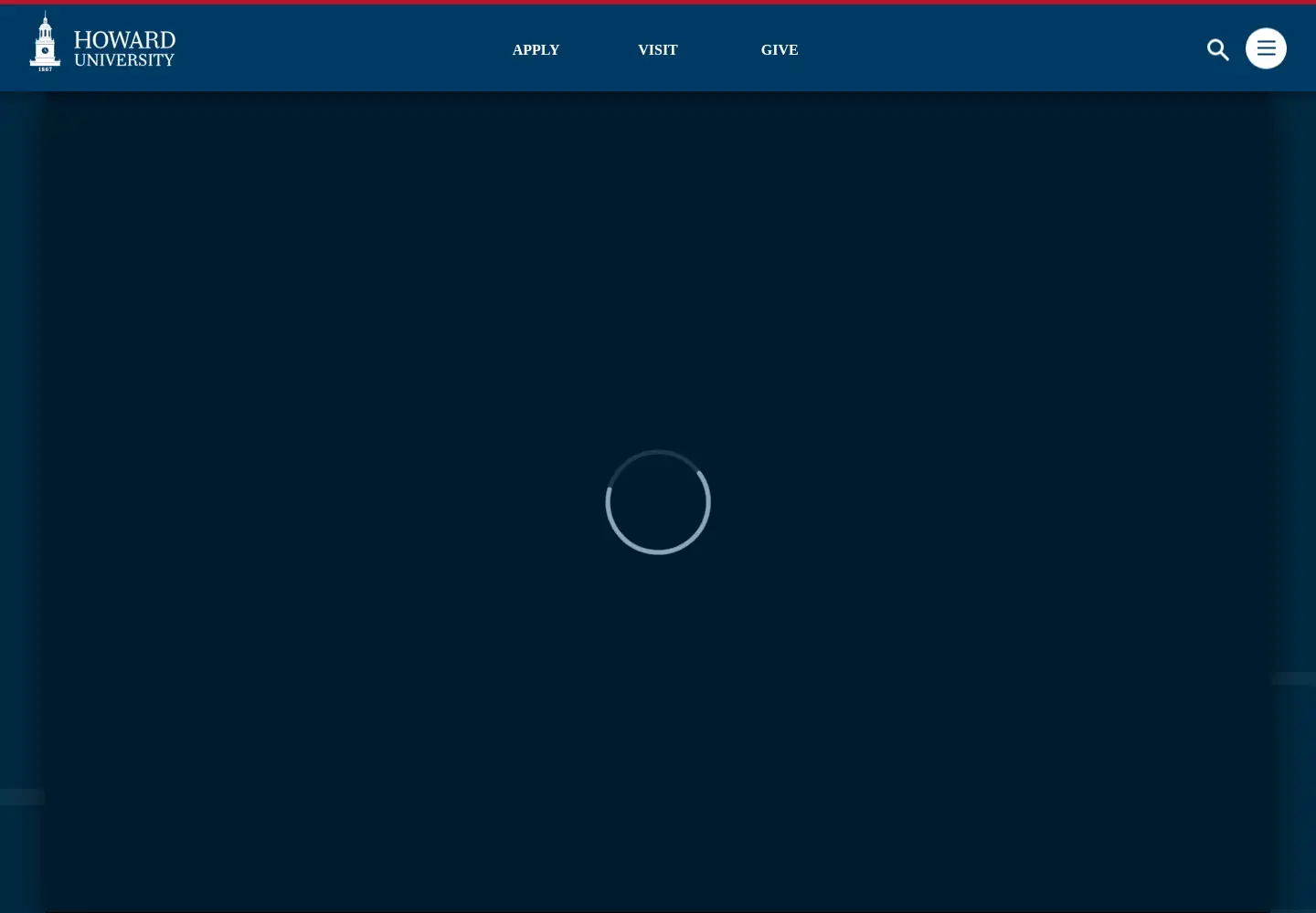 Screenshot of howard.edu