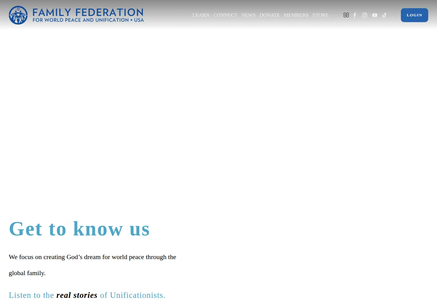 Screenshot of tongil.org