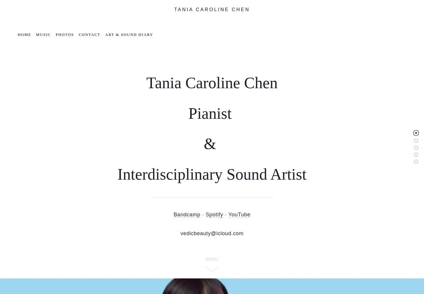 Screenshot of taniachen.com