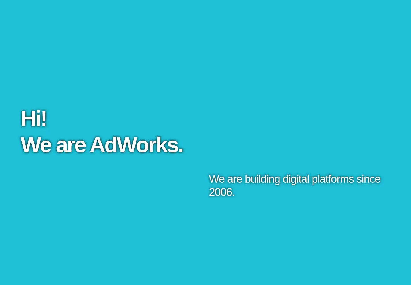 Captured homepage of adworks.ro in the current scan