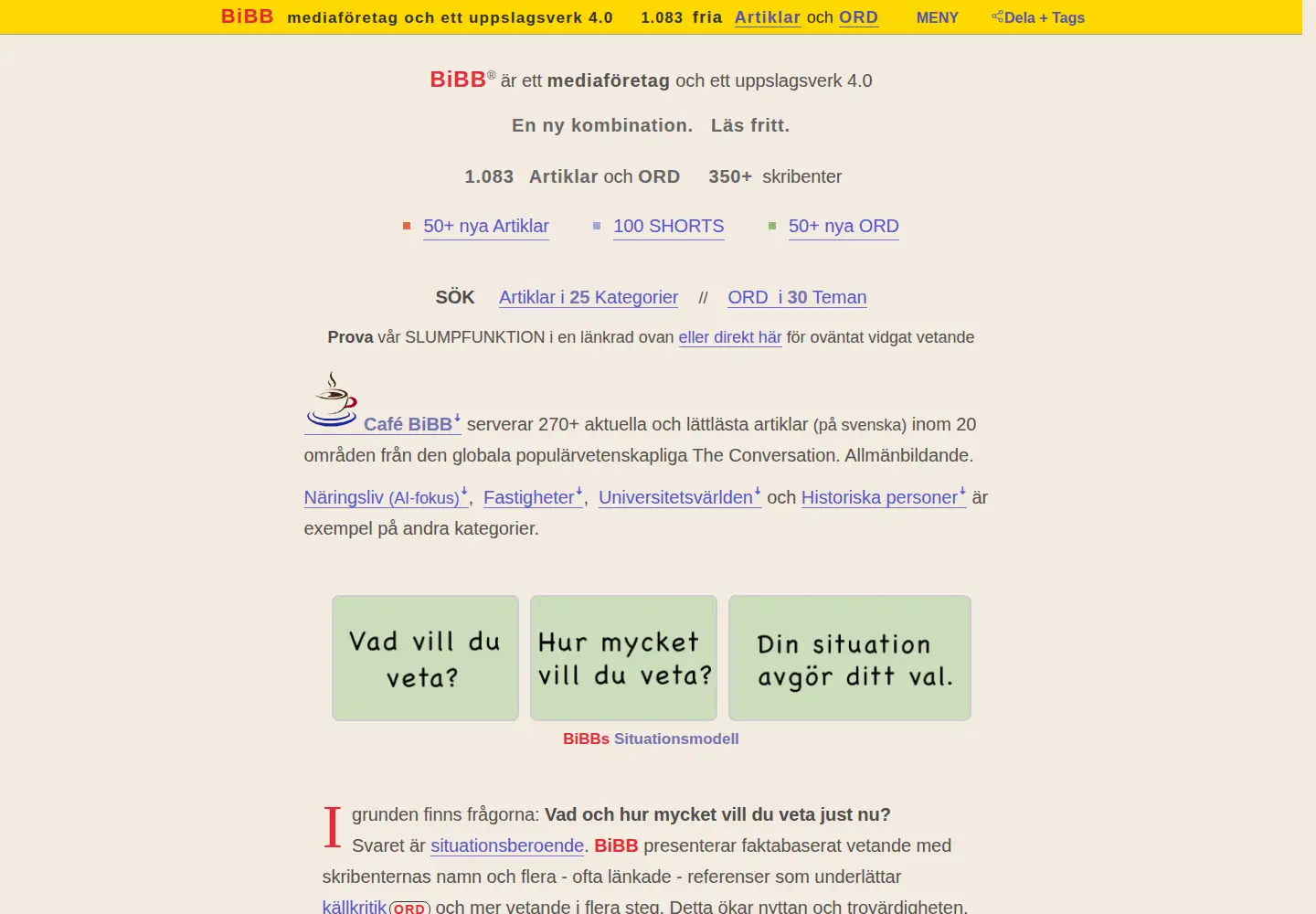 Captured homepage of idstories.se in the current scan