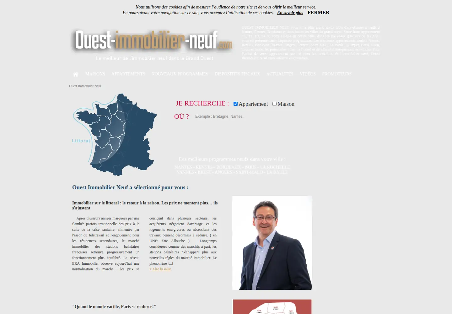 Screenshot of ouest-immobilier-neuf.com