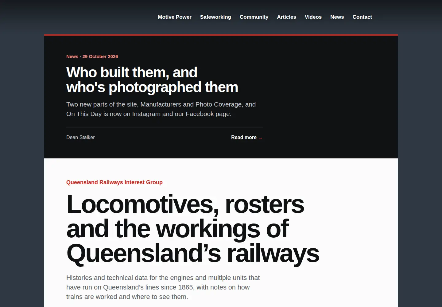 Screenshot of qrig.org