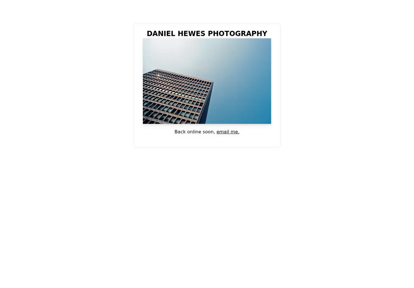 Captured homepage of danimalweb.co.uk in the current scan