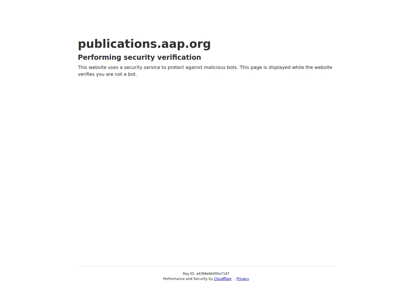 Screenshot of aappublications.org