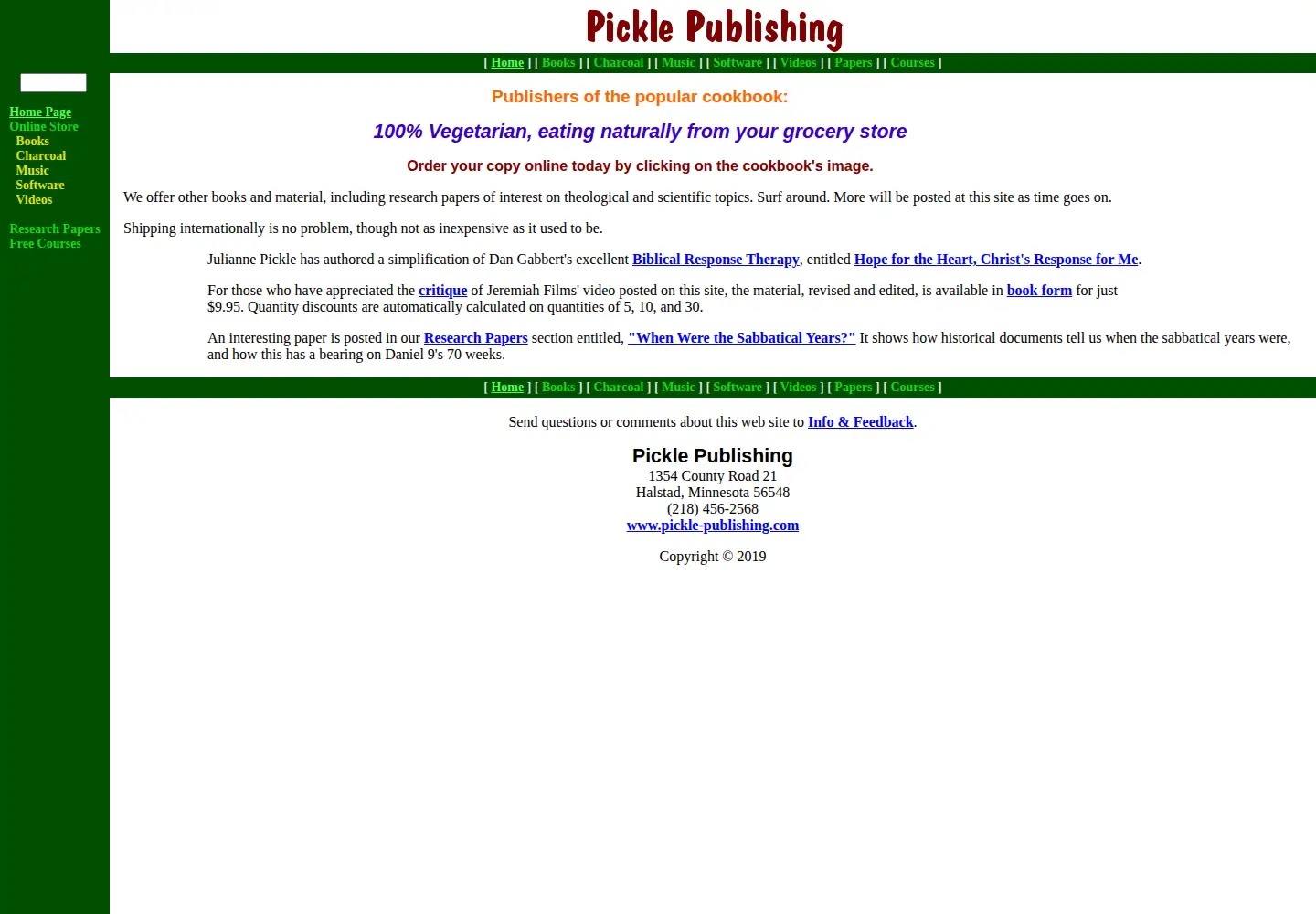 Screenshot of pickle-publishing.com
