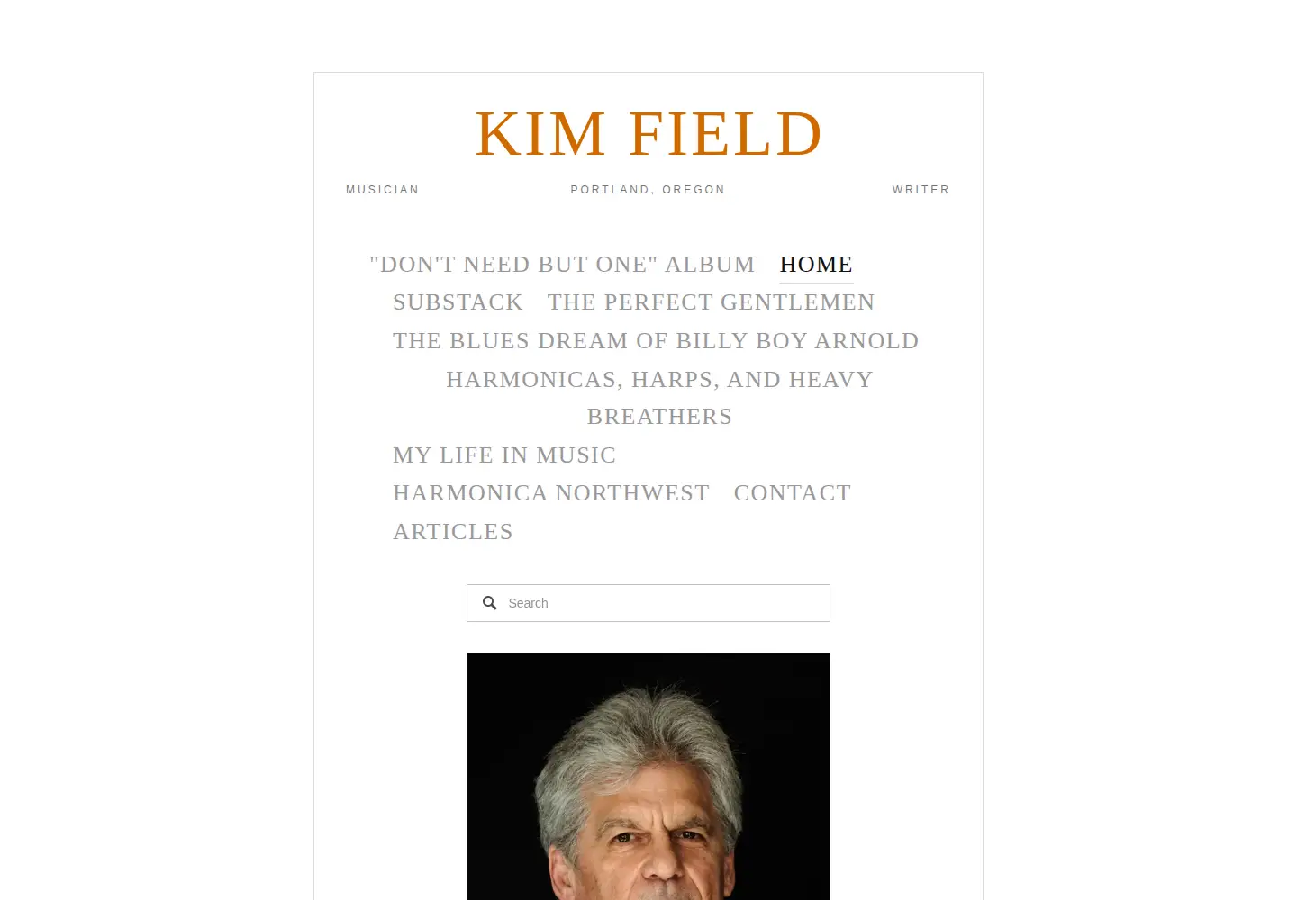 Screenshot of kimfield.com