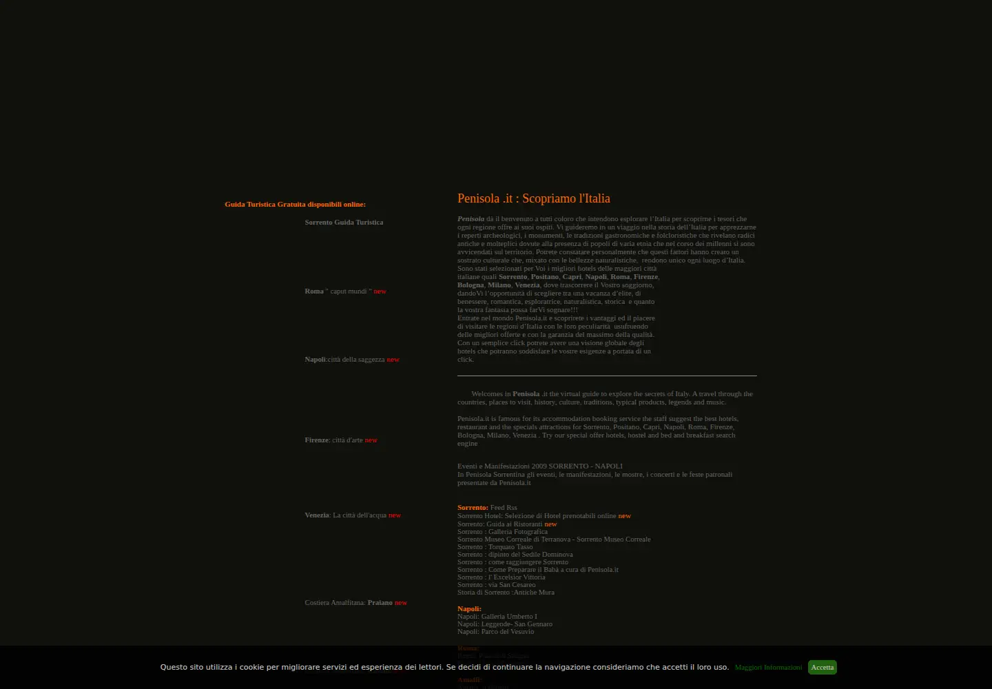 Screenshot of penisola.it