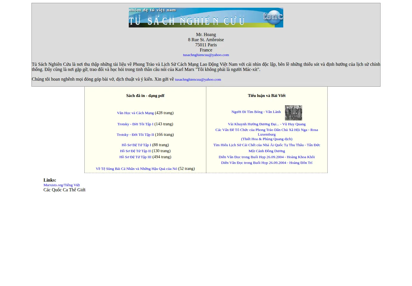 Captured homepage of tusachnghiencuu.org in the current scan