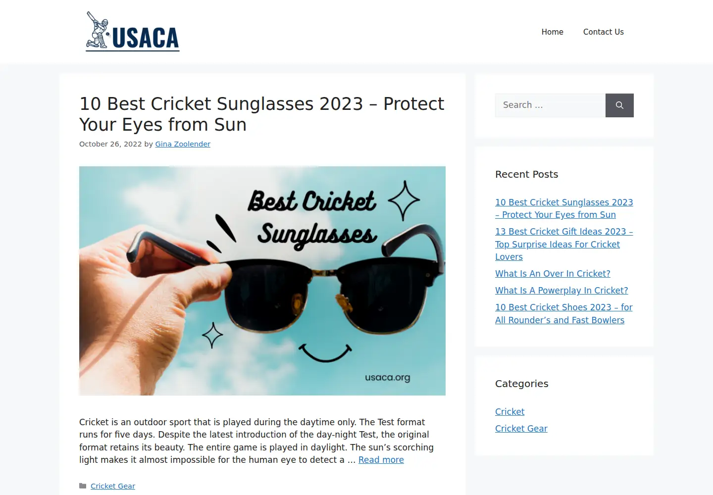 Captured homepage of usaca.org in the current scan