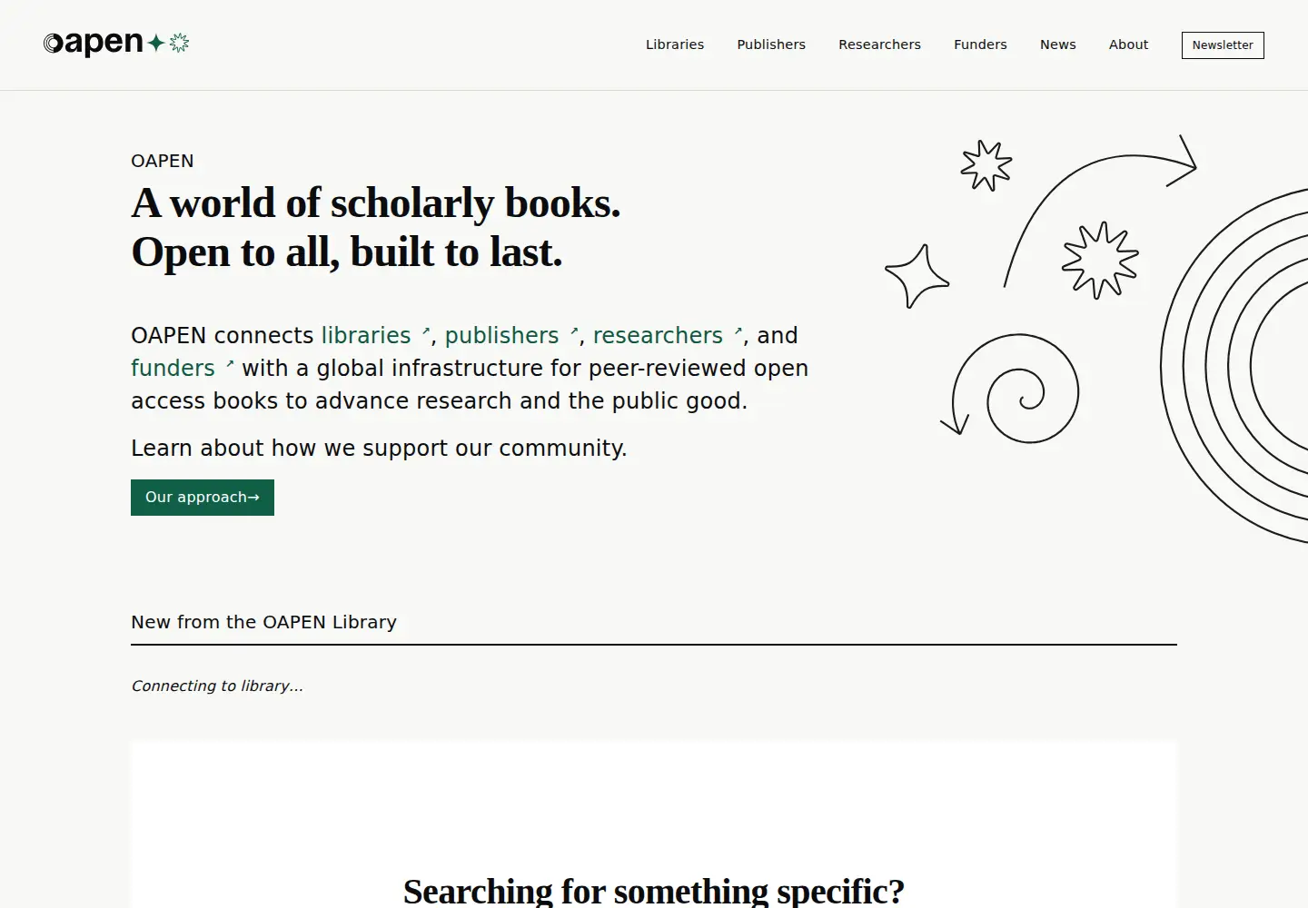 Screenshot of oapen.org