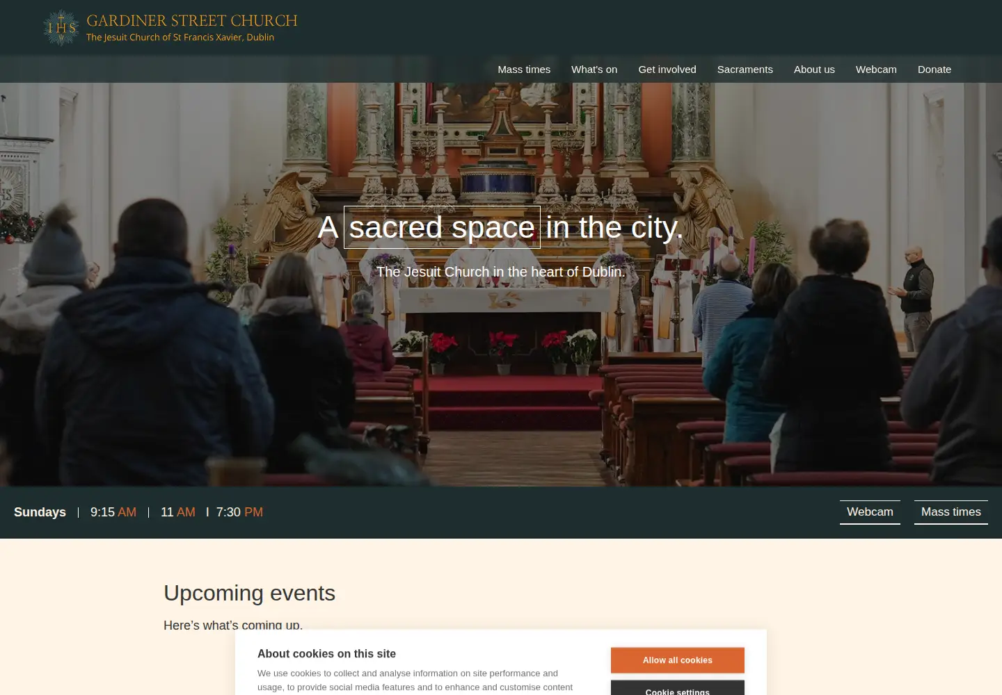 Screenshot of gardinerstparish.ie