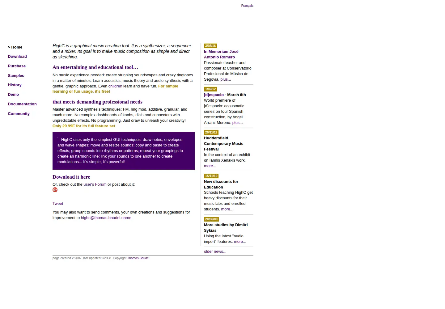 Screenshot of highc.org