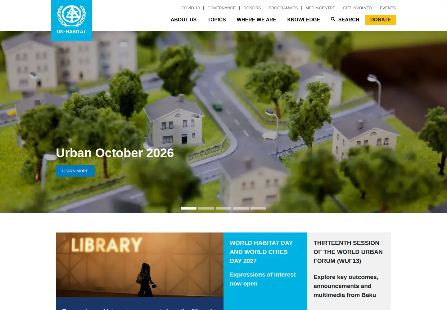 Screenshot of unhabitat.org