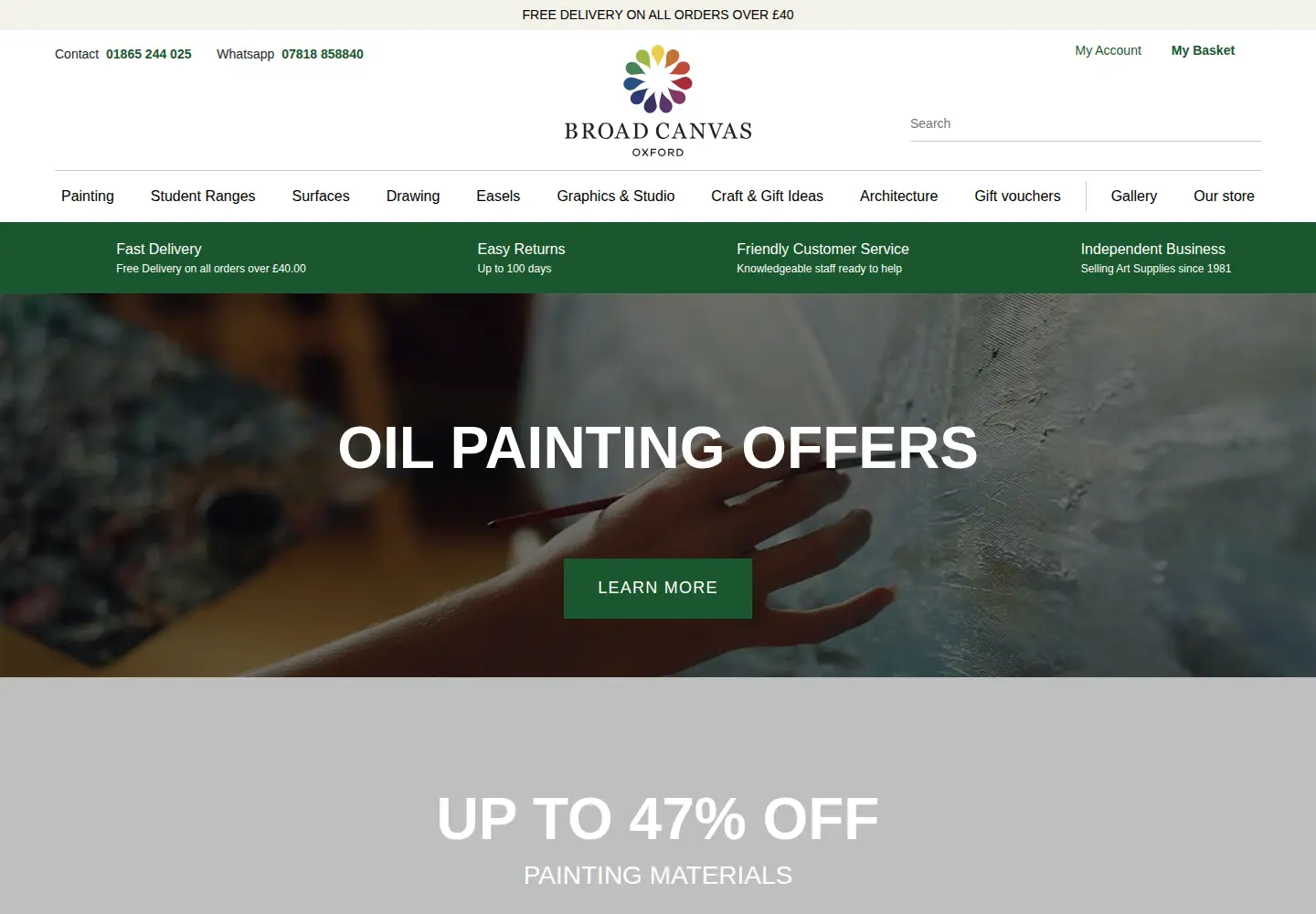 Screenshot of broad-canvas.com