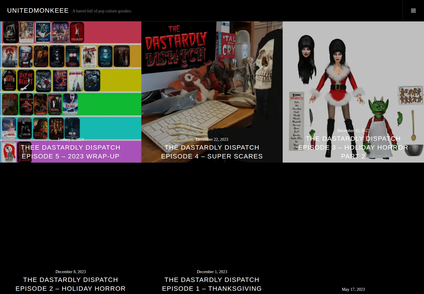 Captured homepage of unitedmonkee.com in the current scan