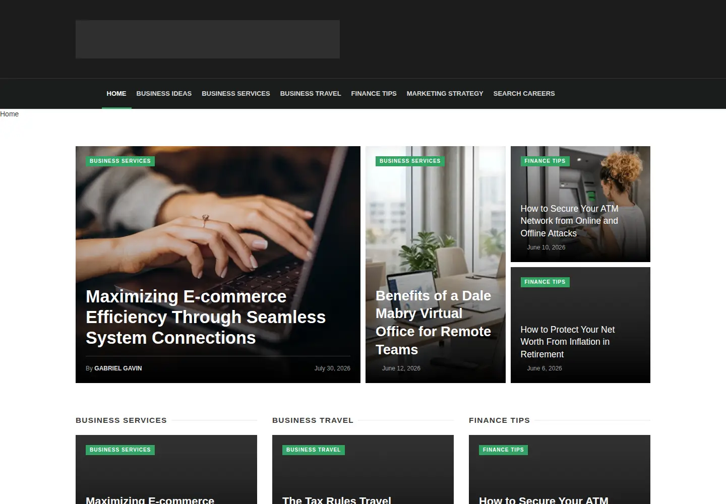Screenshot of aviation-business-gazette.com