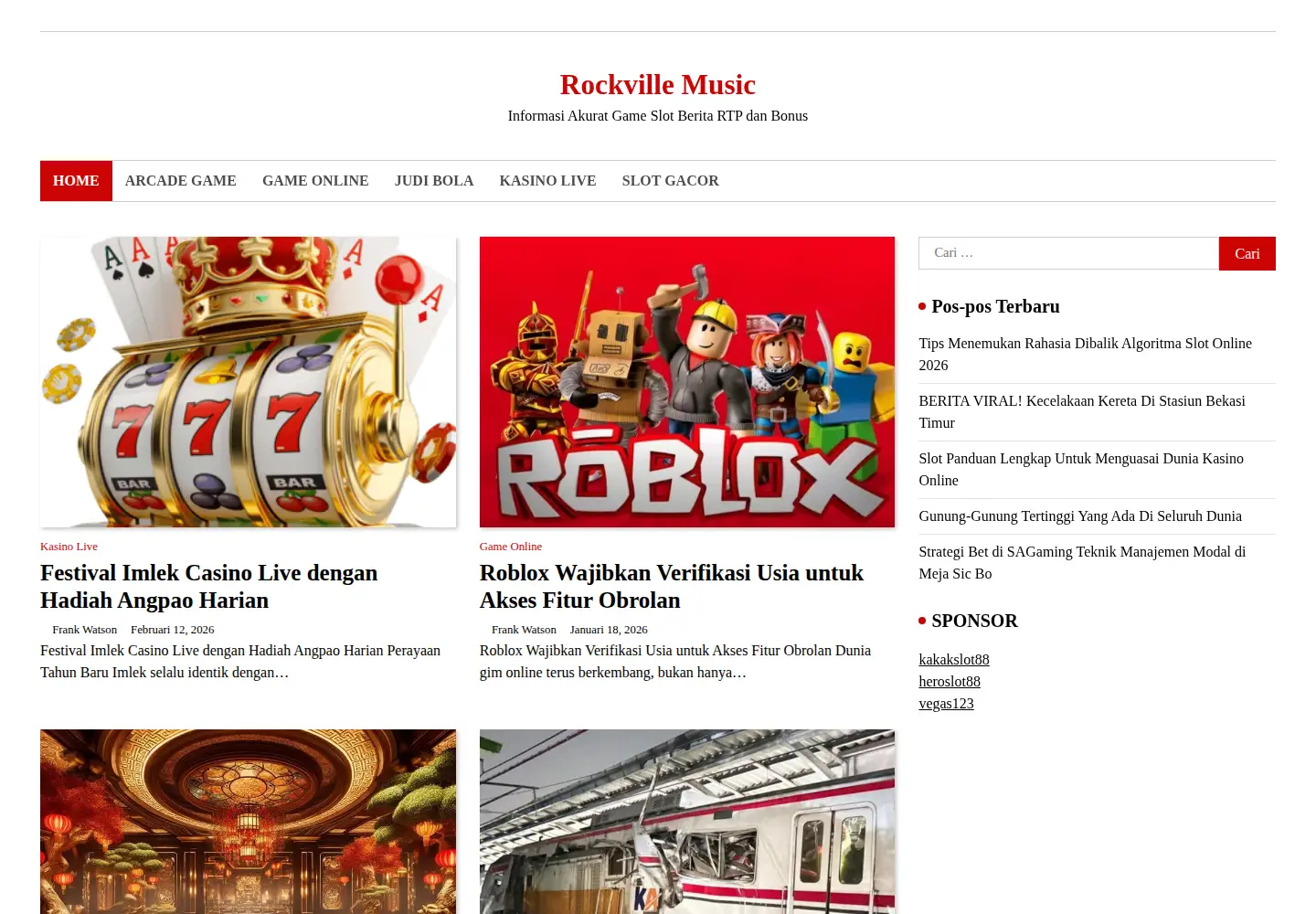 Screenshot of rockville-music.com