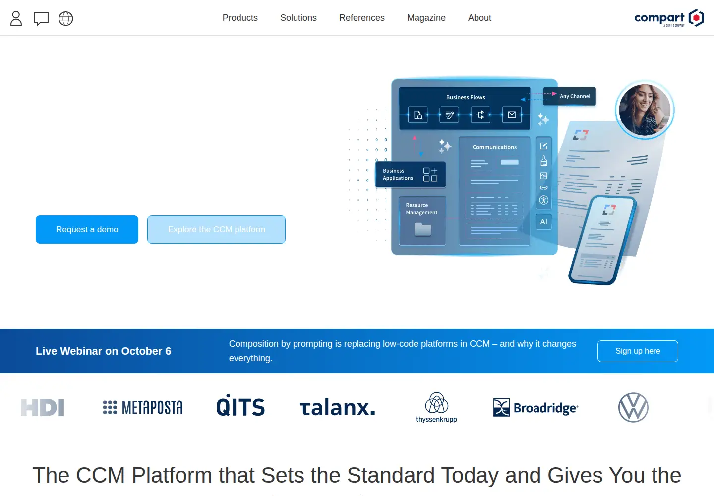 Screenshot of compart.com