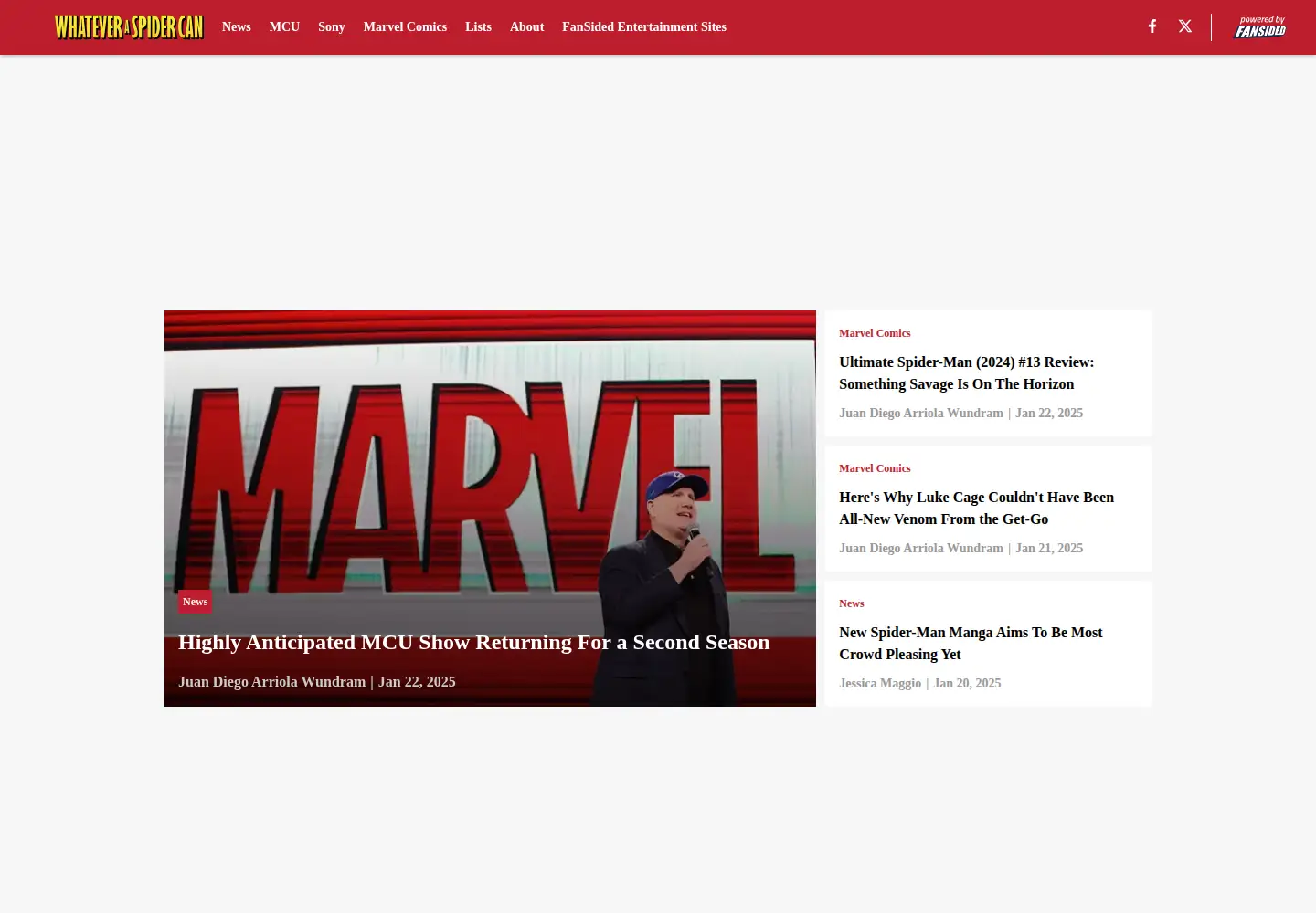 Screenshot of whateveraspidercan.com