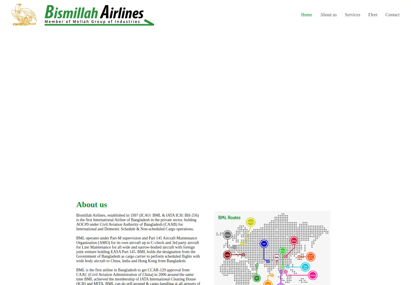 Screenshot of bismillahairlines.net