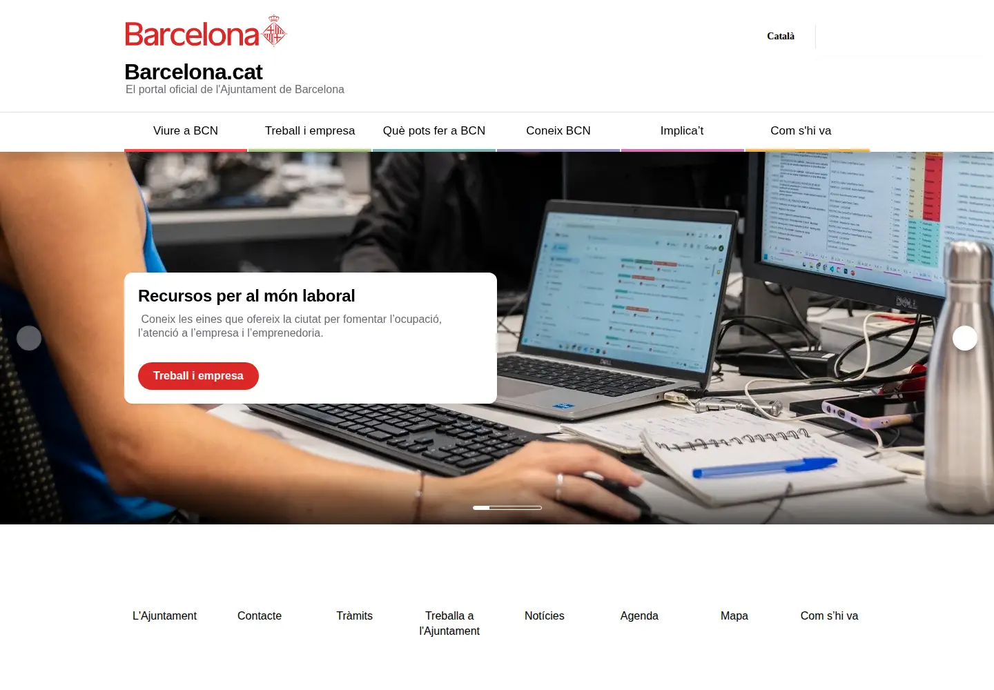 Screenshot of barcelona.cat
